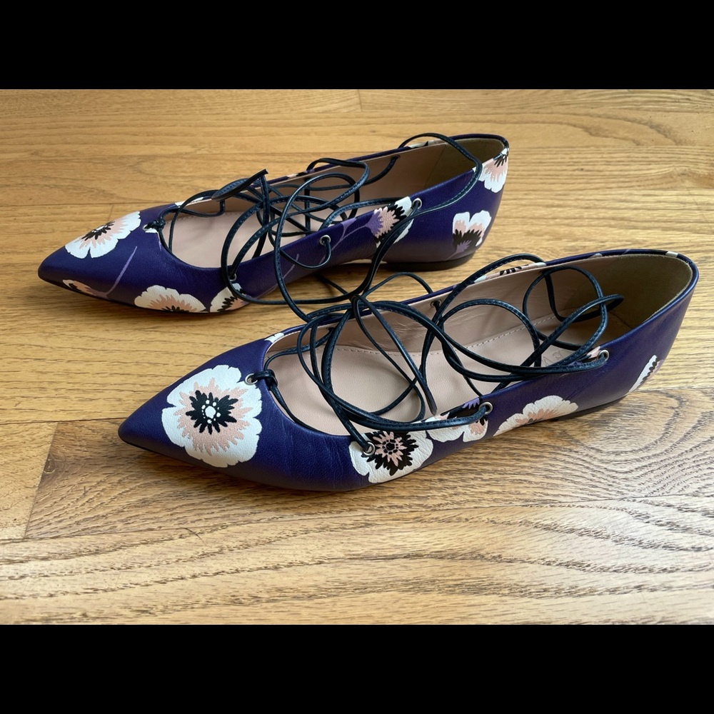 NWOT J. Crew Leather Ballet Flats